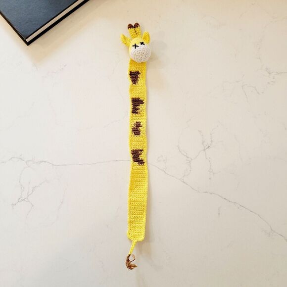 Giraffe Handmade Crochet Bookmark Funny Book Lover Unique Gift - Picture 9 of 10